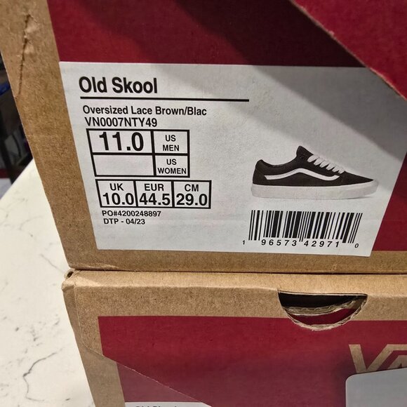 VANS Old Skool Men’s Size 11 Shoes Brown VN0007NTY49 Skateboarding NEW - Picture 10 of 10